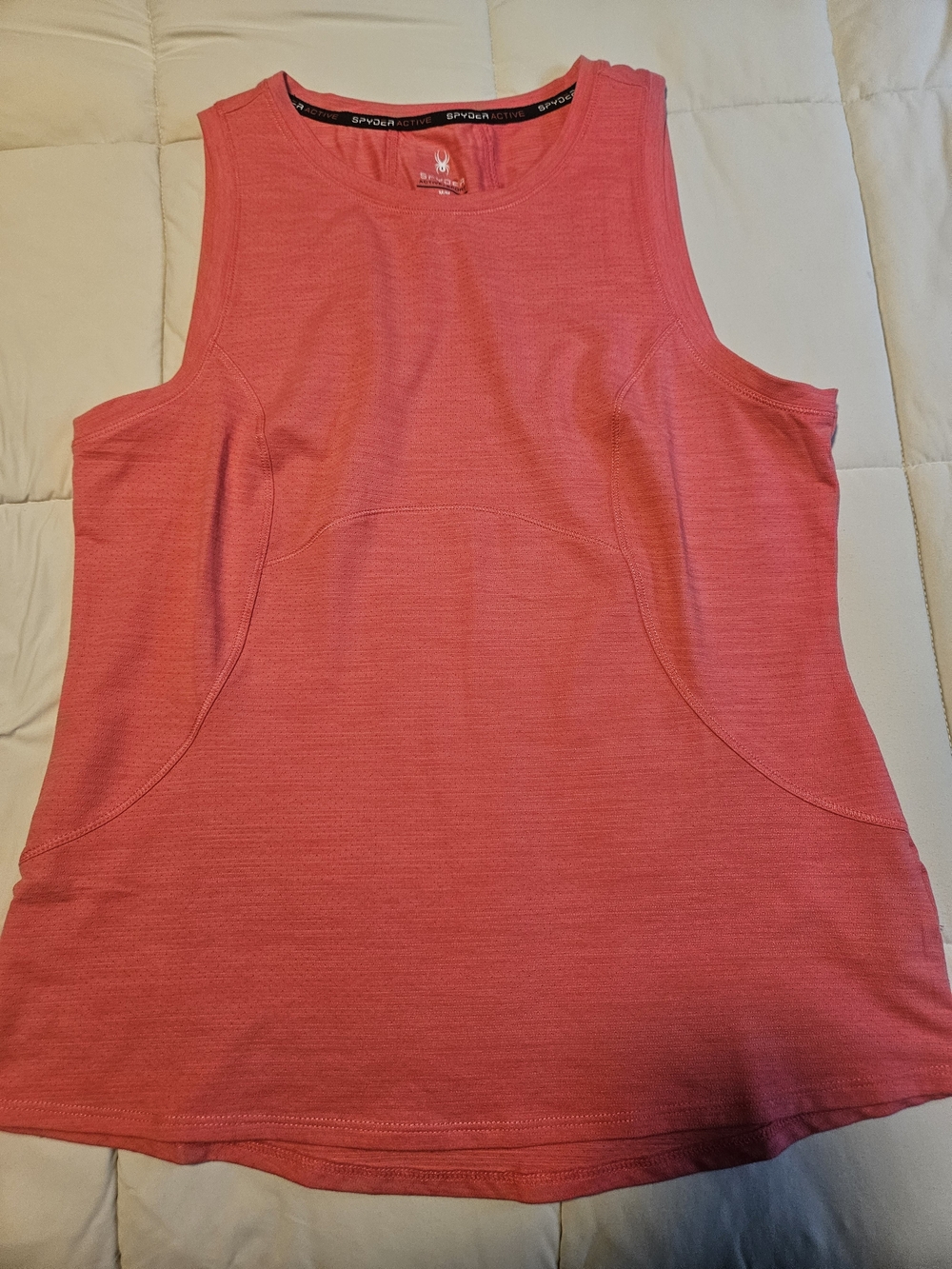 Spyder Coral Pink Athletic Tank Top